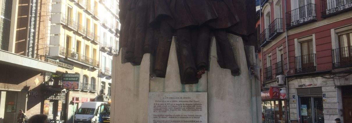 Denkmal ans Blutbad von Atocha 1977
