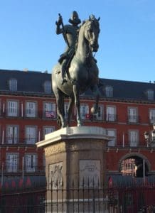 Philipp III auf der Plaza Mayor