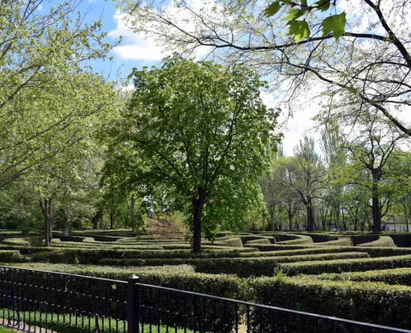 Labyrinth im Parque de El Capricho