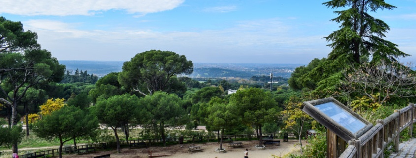 Blick über den Park Dehesa de la Villa